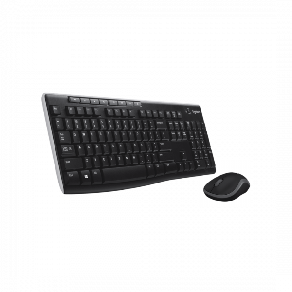 mk270 for business section image MK270r Wireless Combo brings together cordless freedom with the comfort of a full-sized keyboard and sculpted, compact ambidextrous mouse.