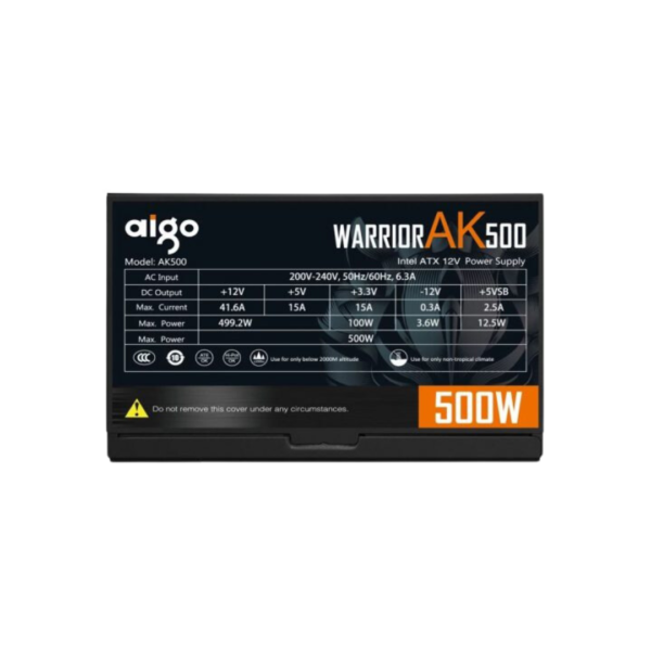 Buy Aigo AK500 500W 80+ White PSU in Pakistan | TechMatched