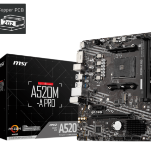 Buy MSI A520M-A PRO Gaming Motherboard in Pakistan | TechMatched