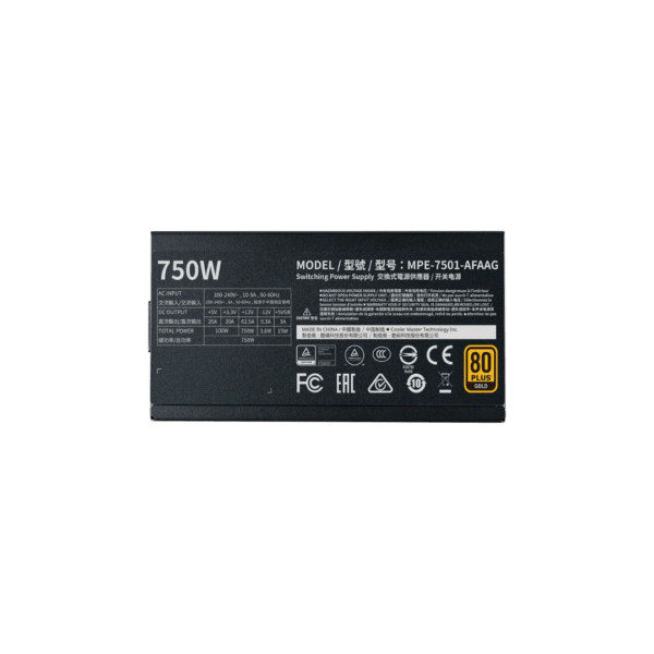 Buy Cooler Master MWE 750 V2 Gold PSU in Pakistan | TechMatched