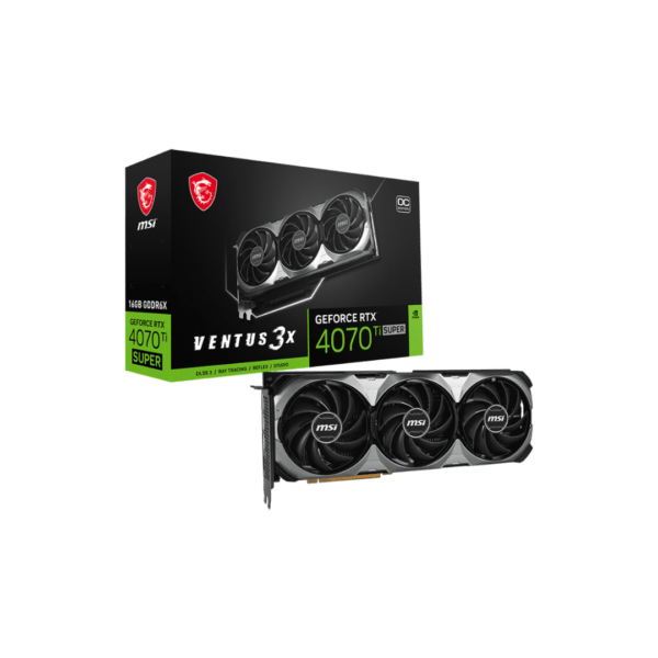 Buy MSI GeForce RTX 4070 Ti SUPER 16G VENTUS 3X OC Graphic card in Pakistan | TechMatched