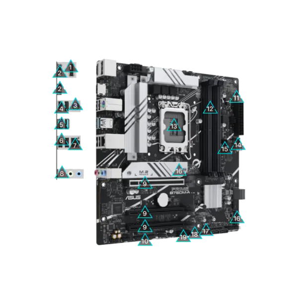 Buy ASUS PRIME B760M-A Motherboard in Pakistan | TechMatched