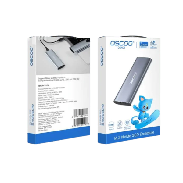 Buy OSCOO OSND1 NVMe Enclosure in Pakistan | TechMatched