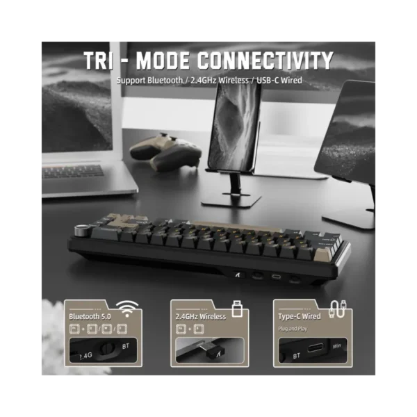 Buy ATTACK SHARK X66 Wireless Mechanical Keyboard in Pakistan | TechMatched