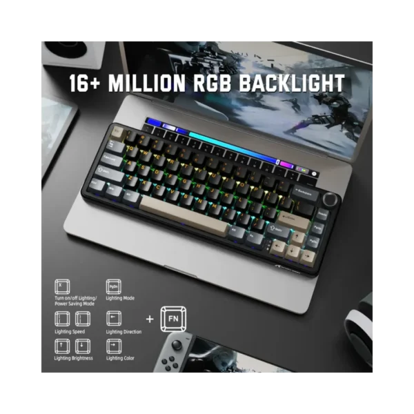 Buy ATTACK SHARK X66 Wireless Mechanical Keyboard in Pakistan | TechMatched