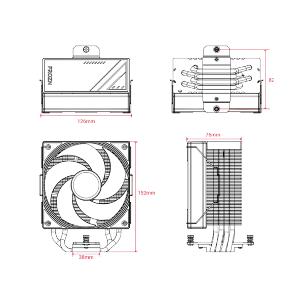 ID-Cooling FROZN A410 SE ARGB Air Cooler in Pakistan | TechMatched