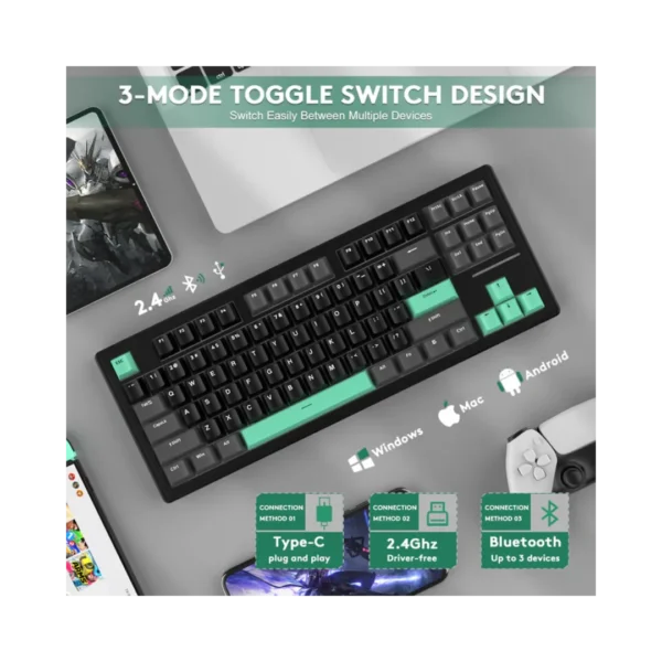 ATTACK SHARK M87 Wireless Mechanical Keyboard in Pakistan | TechMatched