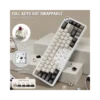 ATTACK SHARK X66 White Cheese Wireless Mechanical Keyboard in Pakistan | TechMatched