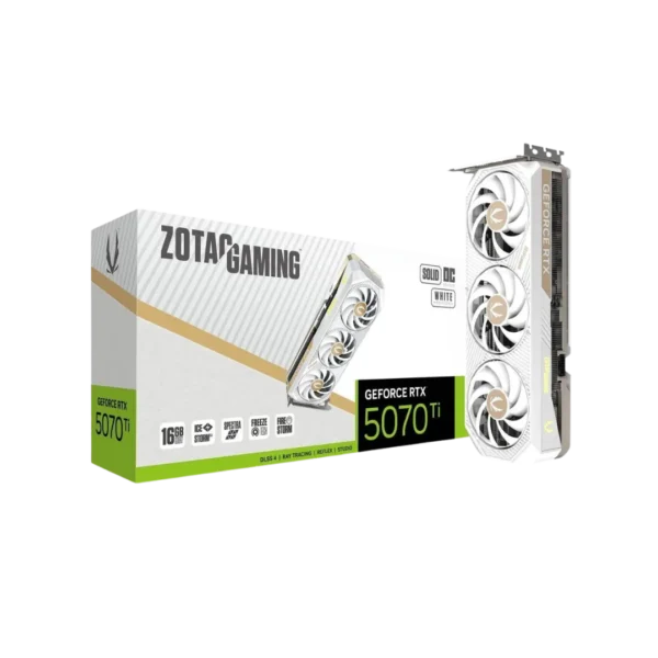 Zotac Gaming GeForce RTX 5070 Ti Solid Core OC White Edition GPU in Pakistan | TechMatched 