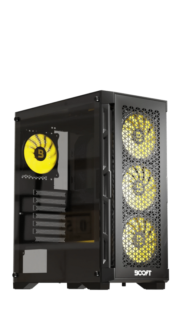Buy Boost Enclosure Pro Series P300 with 4 ARGB Fans Pc Case in Pakistan | TechMatched