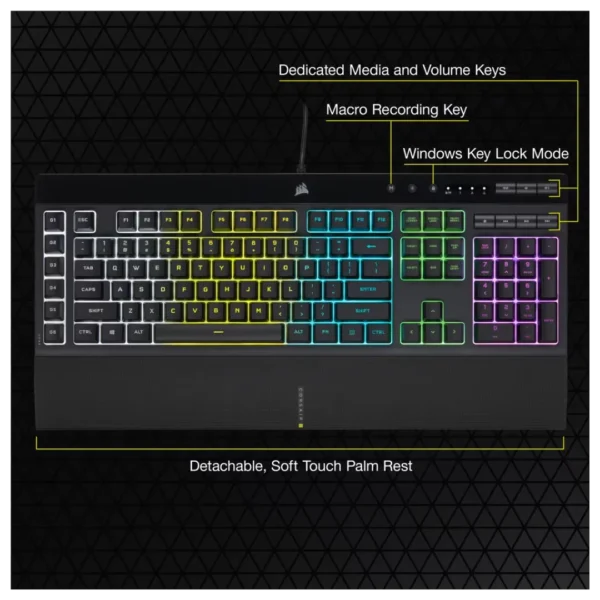Corsair K55 RGB PRO Gaming Keyboard in Pakistan | TechMatched