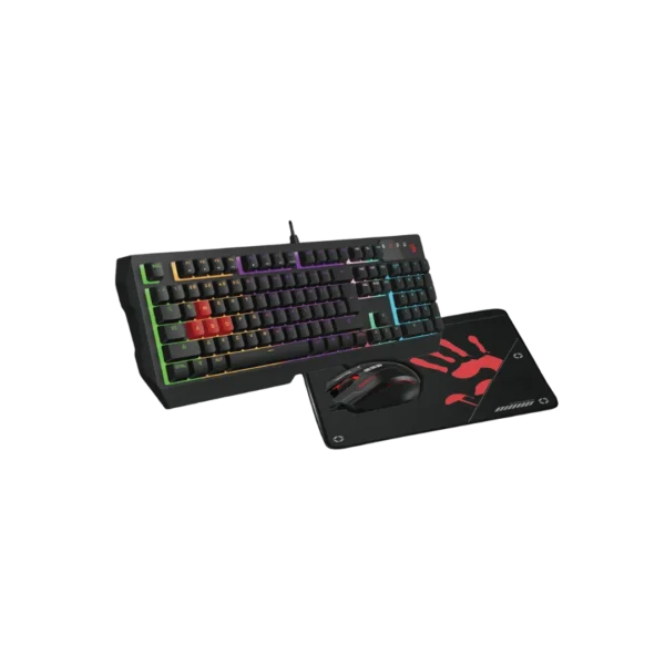 Bloody B1700 Neon Gaming Keyboard Mouse Mousepad Combo in Pakistan | TechMatched