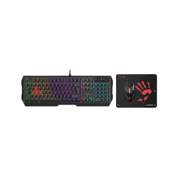 Bloody B1700 Neon Gaming Keyboard Mouse Mousepad Combo in Pakistan | TechMatched