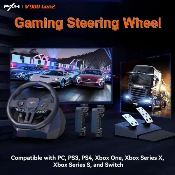 PXN V900 Gen2 PC Racing Wheel in Pakistan | TechMatched