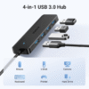 UGreen USB 3.0 4 Port Hub 1M Black in Pakistan | TechMatched