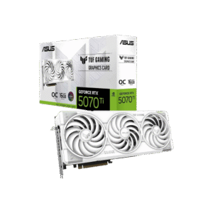 ASUS TUF Gaming GeForce RTX 5070 Ti 16GB White OC Edition Graphics Card in Pakistan | TechMatched