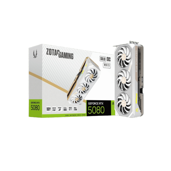 ZOTAC GAMING GeForce RTX 5080 SOLID OC White Edition Graphics Card in Pakistan | TechMatched
