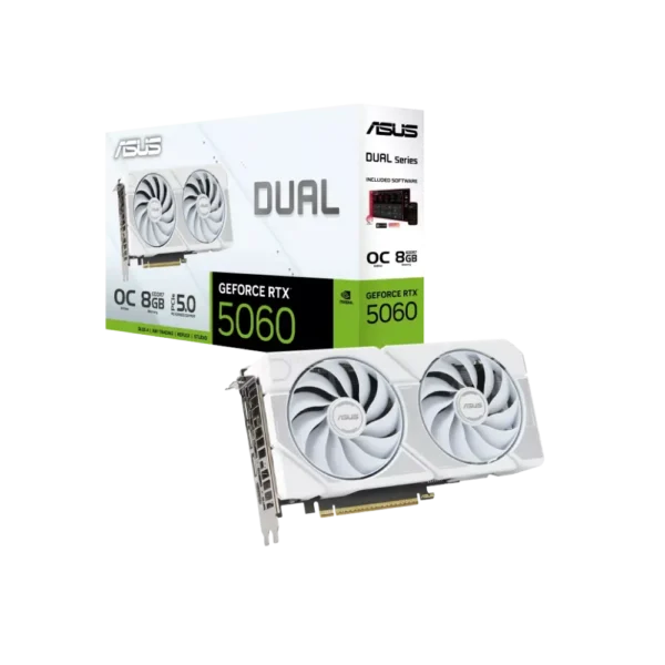 Asus Dual GeForce RTX 5060 White OC Edition 8GB Graphics Card in Pakistan TechMatched