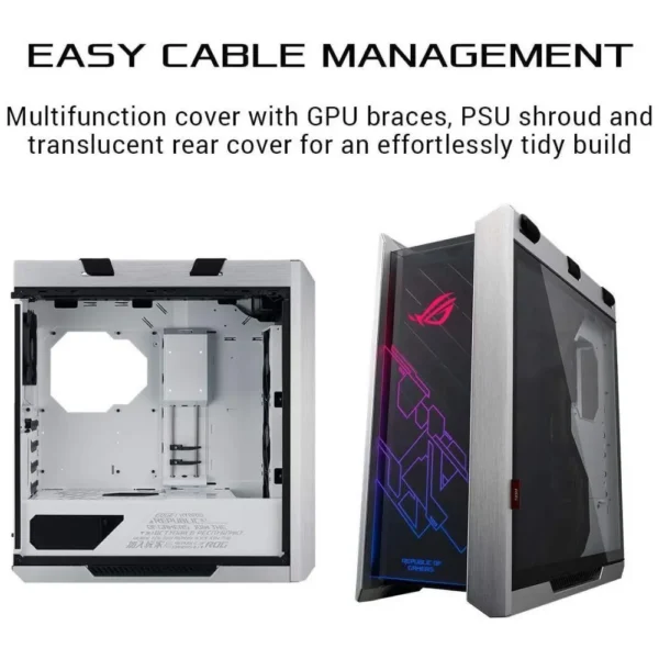 Asus Rog Strix Helios RGB Mid-Tower ATX Gaming Case White in Pakistan | TechMatched