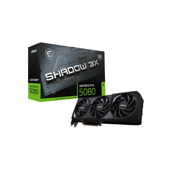 MSI GeForce RTX 5080 16G SHADOW 3X OC Graphics Card in Pakistan | TechMatched