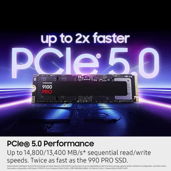Samsung 9100 PRO with Heatsink PCIe 5.0 NVMe M.2 SSD in Pakistan | TechMatched