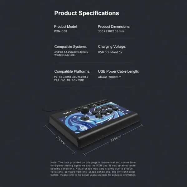 PXN 008 Gaming Arcade Stick in Pakistan | TechMatched