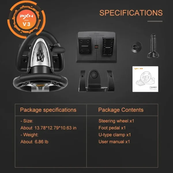 PXN V3 PRO PC Racing Wheel in Pakistan | TechMatched