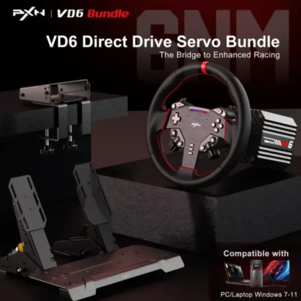 PXN VD6 Bundle PC Steering Wheel and Pedals in Pakistan | TechMatched