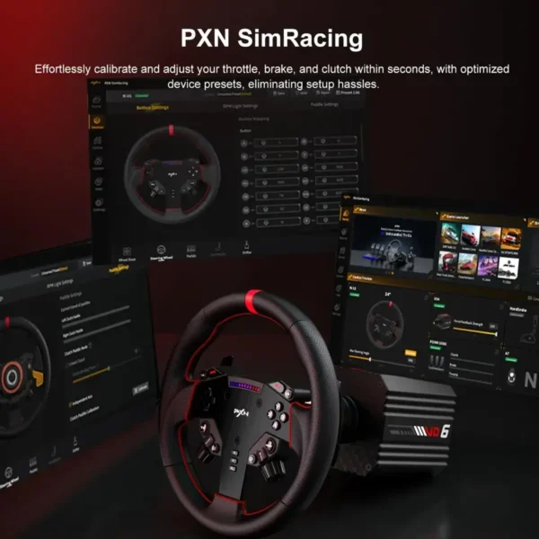 PXN VD6 Bundle PC Steering Wheel and Pedals in Pakistan | TechMatched