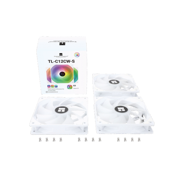 Thermalright TL-C12CW-S X3 120mm Case Fan (White) in Pakistan | TechMatched