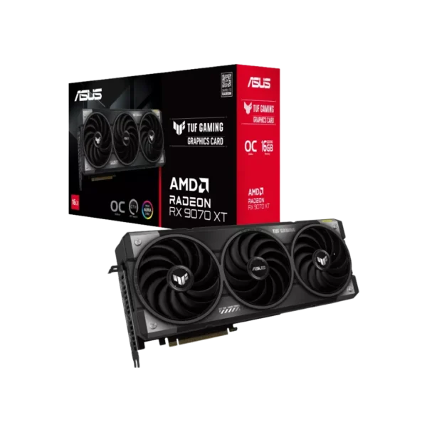 Buy ASUS TUF Gaming Radeon RX 9070 XT 16GB GDDR6 OC Edition Graphics Card in Pakistan | TechMatched