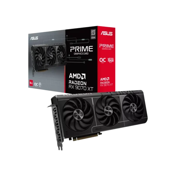 Buy ASUS Prime Radeon RX 9070 XT 16GB GDDR6 OC Edition Graphics Card in Pakistan | TechMatched