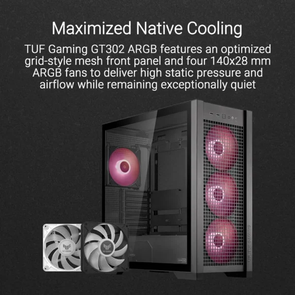 Buy Asus Tuf Gaming GT302 ARGB Mid-Tower ATX Case in Pakistan | TechMatched
