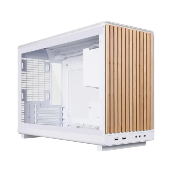 Lian Li A3-mATX Glass Edition Gaming PC Case - Wood Front + Tempered Glass