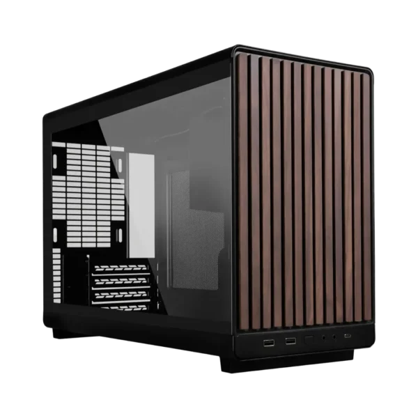 Lian Li A3-mATX Glass Edition Gaming PC Case - Wood Front + Tempered Glass