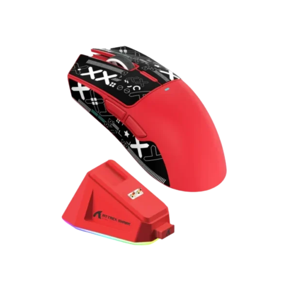 Attack Shark X11 Wireless Gaming Mouse - Red