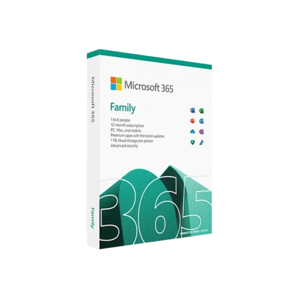 Microsoft 365 Family 5 Users 1 Year Subscription
