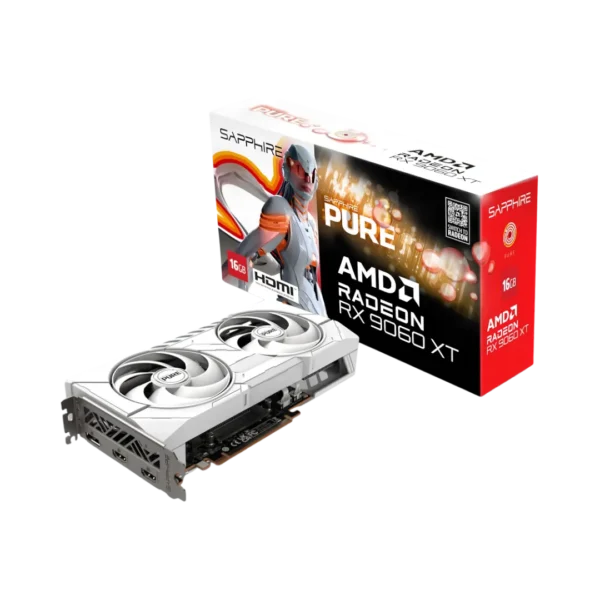 Sapphire Pure AMD Radeon RX 9060 XT Gaming OC 16GB Dual Graphics Card